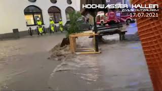 Hochwasser Hallein  Zivilschutzalarm [upl. by Ia]