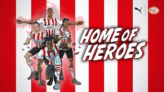 Meet our SUPERHEROES in our brand new PSV HOME KIT 2223 😍  HomeOfHeroes 🦸🏻 [upl. by Cis117]