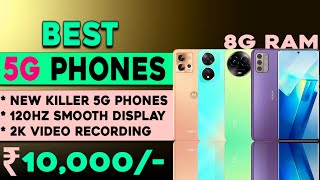 8GB RAM  Top 5 Best 5g Smartphone Under 10000 in 2023  120hZ Display Best 5g phone under 10000 [upl. by Lenette]