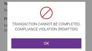 What is compliance violation remitter sbi  Transaction cannnot be completed compliance violation [upl. by Allevon710]