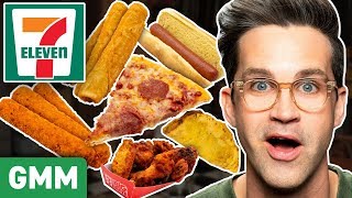 Whats The Best Hot Food at 7Eleven Taste Test [upl. by Uolymme900]