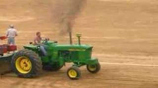 John Deere 4020 naturally Aspirated Farm Stock Pull [upl. by Ardyaf]