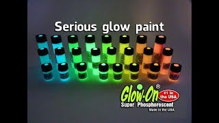 GlowOn Super Phosphorescent concentrated glow paint [upl. by Noskcaj463]