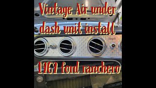 part 1 of 2 VINTAGE AIR UNDER DASH UNIT INSTALL ON 1969 FORD RANCHERO [upl. by Kevin14]