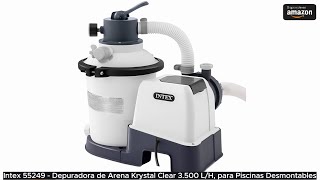 Intex 55249  Depuradora de Arena Krystal Clear 3500 LH para Piscinas Desmontables [upl. by Darton]