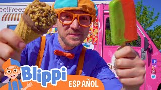 Blippi Visita un Camión de Helados  Videos Educativos  Matemáticas y Sumas para Niños [upl. by Flannery]