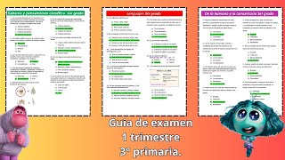 Guia de examen 1Trimestre 3 grado [upl. by Heid191]