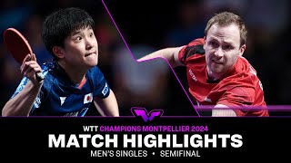 Tomokazu Harimoto vs Benedikt Duda  MS SF  WTT Champions Montpellier 2024 [upl. by Ived]