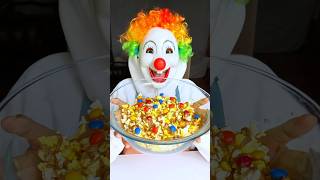 CLOWNS SECRET POPCORN EXPERIMENT 🍿🧪👻shorts funny comedy ytshorts tiktok viral food [upl. by Lissak]