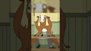 Cow cant go down stairs bobsburgers funnyshorts funny [upl. by Brawner]