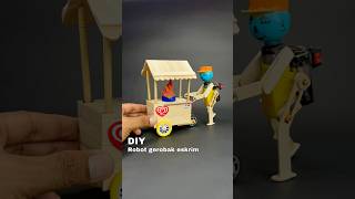 Diy kreatif robot gerobak eskrim unik bertenaga diy creative toys kreatif mainan idea unik [upl. by Conny]