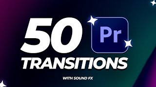 50 Free Seamless Transitions for Adobe Premiere Pro [upl. by Annovahs]