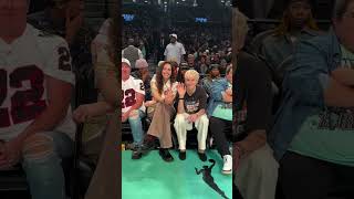 🤩 Celebrities amp athletes attend Las Vegas Aces vs New York Liberty WNBA playoffs basketball shorts [upl. by Etana43]