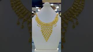 🟥 TOP TRENDING GOLD JEWELLERY NECKLACE MALA SET RANI HAAR CHOKER DESIGN gold dubaijewellery 22k [upl. by Nelle]