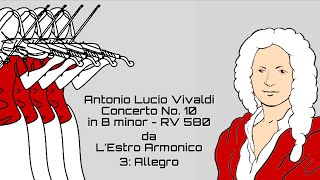 Antonio Vivaldi  Concerto No 10 in Bm RV 580 da lEstro Armonico Op 3  3rd mov Synthesized [upl. by Ticknor814]