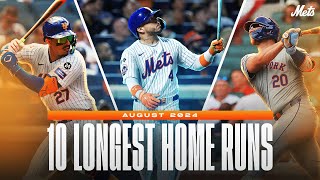 10 Longest Home Runs  August 2024 [upl. by Michell922]