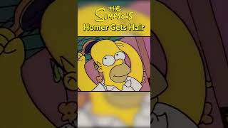 Homer Gets Hair  The Simpsons shorts [upl. by Wandie514]