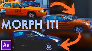 Morph Transition  Easy After Effects Tutorial [upl. by Ayital]