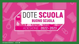 Dote scuolaBuono scuola 2223 come presentare domanda su Bandi Online [upl. by Erual]