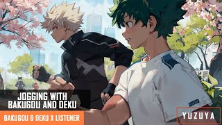 Jogging With Bakugou and Deku  Katsuki Bakugou amp Izuku Midoriya x Listener [upl. by Scarlett]