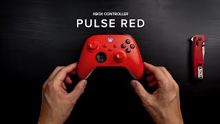 XBOX Pulse Red Controller  Unboxing ASMR [upl. by Allene]