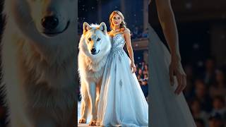 The woman performs a fusion with White Wolf on AGT americagottalent agt magic aifusion [upl. by Tricia]