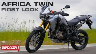 2016 Honda Africa Twin  First Look [upl. by Dutch407]