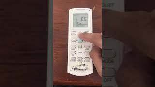 DAIKIN REMOTE CONTROL  How to change Fahrenheit to Celcius [upl. by Atnomed]