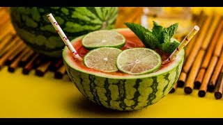 Sparkling Watermelon Punch Cocktail Recipe  Liquorcom [upl. by Ellehsem]