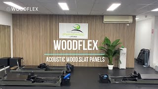 WOODFLEX Acoustic Wall Slat Panel  Before amp After [upl. by Valley54]