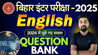 English Question Bank 2024 Class 12 Bihar Board  12th English Objective  Englishiq Live [upl. by Netneuq]