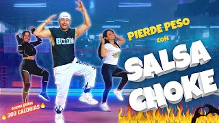 SALSA CHOKE Zumba 🔥 Cardio Baile Cali flow latino  DANCE WORKOUT [upl. by Troyes]