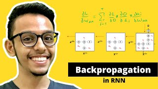 Backpropagation in RNN  Backpropagation through time [upl. by Airehc]