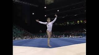 HDp60 Dominique Moceanu USA Floor Team Compulsories 1996 Atlanta Olympic Games [upl. by Elyk60]