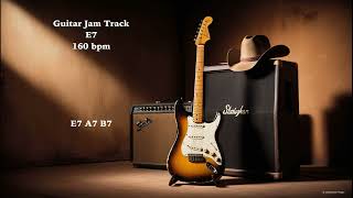 Rock Blues Guitar Backing Track  Scuttle Jam E7 160bpm [upl. by Perzan498]