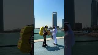 This is insane Jetpack delivery travel crazy technology delivery food dubai [upl. by Atiuqiram]