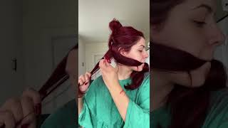 Red hair tutorial ￼🍒🤍🐆 redhair redhaircolor red hairdye hairtutorial [upl. by Cohl]