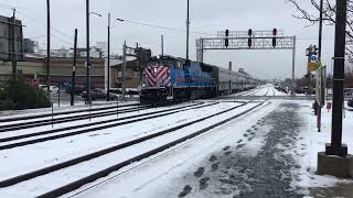 METRA SD70MACH arrives at Galewood station on MDW [upl. by Renie770]