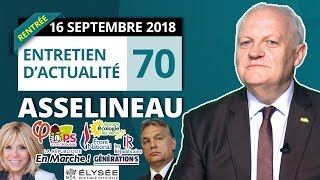 EA70  Rentrée des politiques  Macron et Mélenchon  Nyssen  Boutique de lÉlysée  Hongrie [upl. by Ettennej]