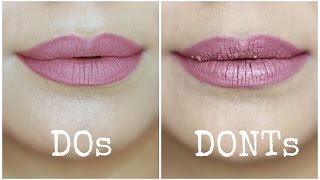 Liquid Lipstick Mistakes to Avoid  Dos and Donts [upl. by Wivestad]