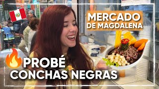 PROBAMOS LA COMIDA PERUANA EN EL MERCADO DE MAGDALENA DEL MAR  LIMA ¿Lo recomiendo [upl. by Atiruam]