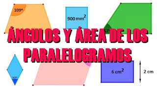 1º ESO Ángulos y área de los paralelogramos [upl. by Nirak]