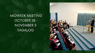 TAGALOG MIDWEEK MEETING OCTOBER 28  NOVEMBER 3 [upl. by Orfield]