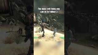 The most evil thing you can do in Fallout 3 fallout falloutgameplay fallout3 [upl. by Aronow178]