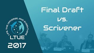 LTUE 2017 — Scrivener vs Final Draft for Scripting [upl. by Winebaum]