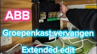 Groepenkast vervangen ⚡️XL Video 1  Elektricien  Amsterdam  ABB  how to  diy [upl. by Litnahs]