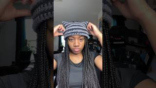 Crochet beanie tutorial crochetpattern crochetproject crochettutorial crochetbeanie catbeanie [upl. by Ahtnamas]