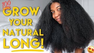 MY BEST TIPS to GROW LONG HEALTHY NATURAL HAIR  Naptural85 [upl. by Rori]