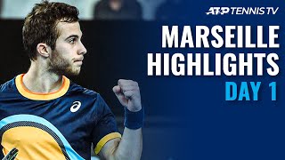 Sinner amp Barrere Play Thriller Nishioka Gaston Feature  Marseille 2021 Day 1 Highlights [upl. by Eerehs245]