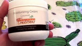 TROPICAL TRADITIONS Moisturizing Cream COCONUT REVIEW  Unscented [upl. by Naujd]